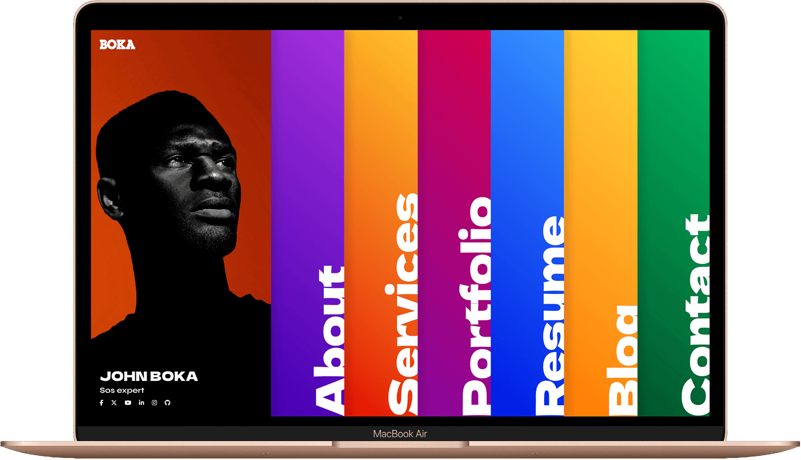Boka personal portfolio html template